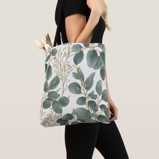 Eucalyptus Leaves Pattern Tote Bag (Dichtbij)