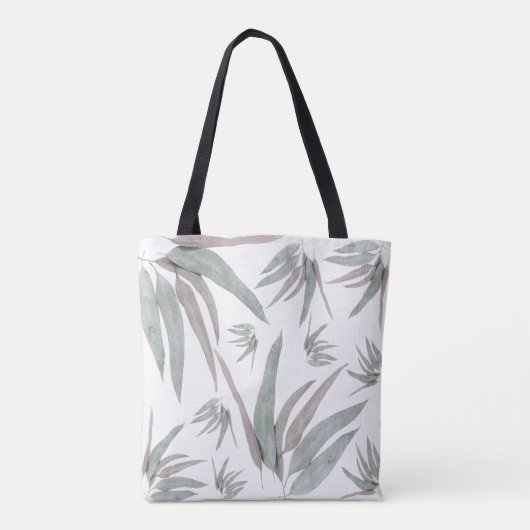 Eucalyptus Leaves Pattern Tote Bag (Achterkant)