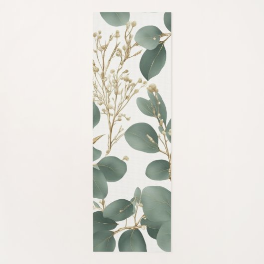 Eucalyptus Leaves Pattern Yogamat (Voorkant)
