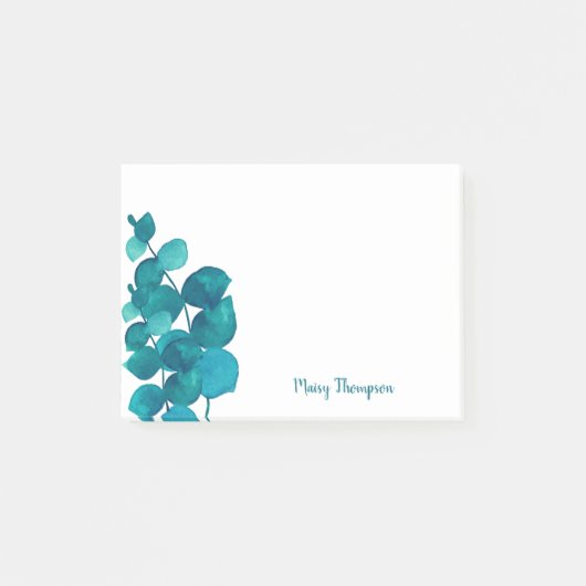 Eucalyptus Leaves Personalized Post-it® Notes (Voorkant)