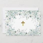 Eucalyptus Leaves & Photo Baptisme Hartelijk dank Kaart (Achterkant)