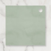 Eucalyptus Leaves Thema Bedankjes Labels (Achterkant)