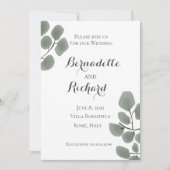 Eucalyptus Leaves Thema Kaart (Voorkant)