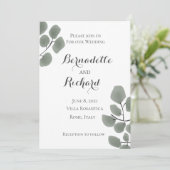 Eucalyptus Leaves Thema Kaart (Staand voorkant)