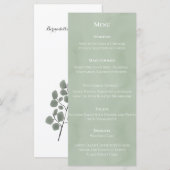 Eucalyptus Leaves Thema Menu (Voorkant / Achterkant)
