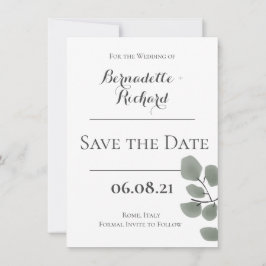 Eucalyptus Leaves Thema Save The Date