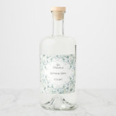 Eucalyptus Leaves Weddenschap Liquor Fles Label Likeurfles Etiket (Voorkant)