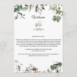 Eucalyptus Leaves Weddenschap Welkomstreisroute Programmakaart