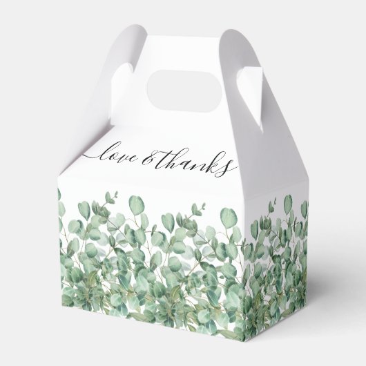 Eucalyptus Leaves Wedding Bedankdoosjes (Achterkant)