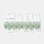 Eucalyptus Leaves Wedding Bedankdoosjes (Uitgevouwen)
