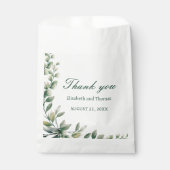 Eucalyptus leaves wedding favour bag bedankzakje (Voorkant)