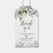 Eucalyptus Leaves Wedding Gift Label Cadeaulabel (Voorkant)
