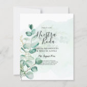 Eucalyptus Leaves Wedding Greenery QR CODE Modern (Voorkant)