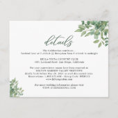 Eucalyptus Leaves Wedding Informatiekaartje (Voorkant)