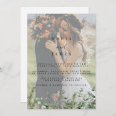 Eucalyptus Leaves Wedding Kaart (Voorkant / Achterkant)