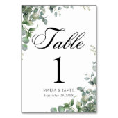 Eucalyptus Leaves Wedding Kaart (Voorkant)