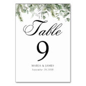 Eucalyptus Leaves Wedding Kaart (Achterkant)