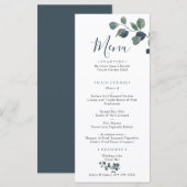 Eucalyptus Leaves Wedding Menu (Voorkant / Achterkant)