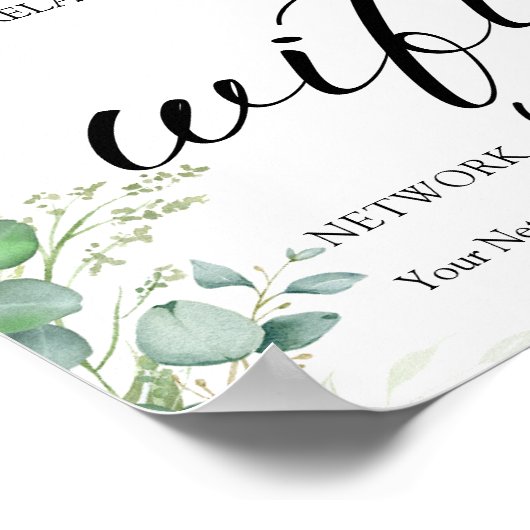Eucalyptus Leaves Wedding Poster (Hoek)