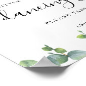 Eucalyptus Leaves Wedding Teenslippers Poster (Hoek)