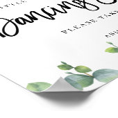 Eucalyptus Leaves Wedding Teenslippers Poster (Hoek)