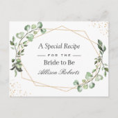 Eucalyptus leest Geometrisch Vrijgezellenfeest Rec Briefkaart (Voorkant)