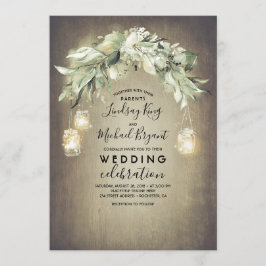 Eucalyptus leest Greenery Rustic Country Weddensch Kaart