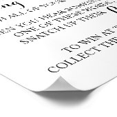 Eucalyptus Leg een wasknijper Bruidsaap spelbord Poster (Hoek)