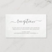 Eucalyptus leveert Greenery Wedding Reception Informatiekaartje (Voorkant)