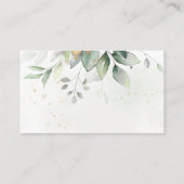 Eucalyptus leveert Greenery Wedding Reception Informatiekaartje (Achterkant)