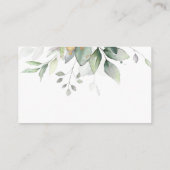 Eucalyptus leveert Greenery Wedding Reception Informatiekaartje (Achterkant)