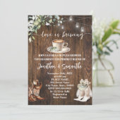 Eucalyptus Liefde Brouwt Westerne Koppels Douche Kaart (Staand voorkant)