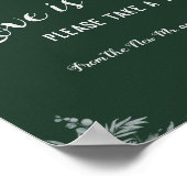 Eucalyptus Liefde is zoete bruids-shower bruiloft  Poster (Hoek)