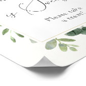 Eucalyptus Liefde is Zoete Traktatie Bord Poster (Hoek)