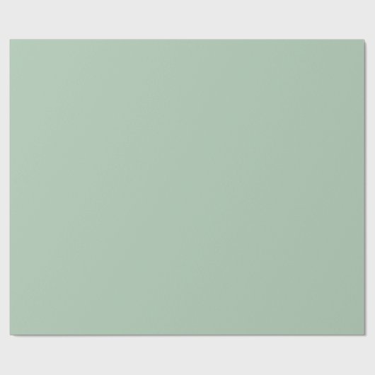 Eucalyptus Light Green Solid Color Cadeaupapier (Vlak)