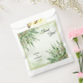 Eucalyptus Lijst Groen Goud Bladgroen Bruiloft Bedankzakje (Gezegeld)