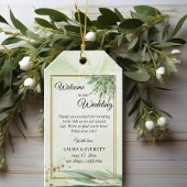 Eucalyptus Lijst Groen Goud Bladgroen Bruiloft Cadeaulabel
