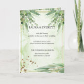 Eucalyptus Lijst Groen Goud Bladgroen Waterverf (Voorkant)