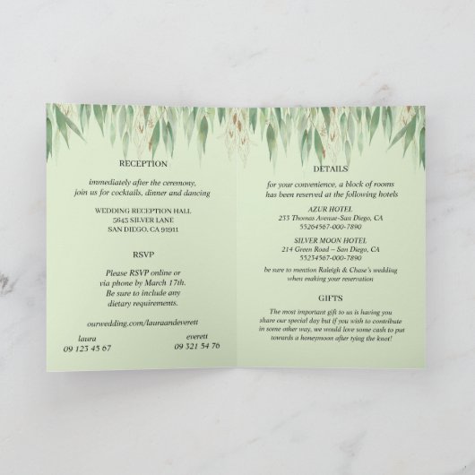 Eucalyptus Lijst Groen Goud Bladgroen Waterverf (Binnen)