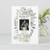 Eucalyptus Lijst Memorial Orde van Service Program Kaart (Staand voorkant)