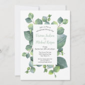 Eucalyptus Lijst repetitie dineruitnodiging Kaart (Voorkant)