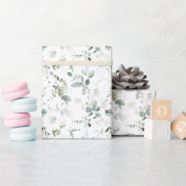 Eucalyptus Loof Baby- of Bruiloftfeest Cadeaupapier