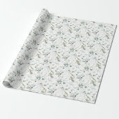 Eucalyptus Loof Baby- of Bruiloftfeest Cadeaupapier (Uitgerold)