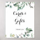 Eucalyptus Loof Delight Kaarten en Cadeaus Bord Poster (Voorkant)