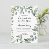 Eucalyptus Loof Delight Spaanse Bruidsmeisjesborre Kaart (Staand voorkant)