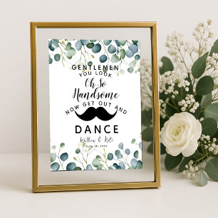 Eucalyptus loof HEREN BADKAMER bruiloft Poster