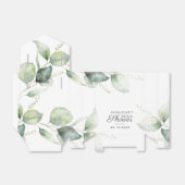 Eucalyptus Loofwerk Waterverf Bruidsdouche Bedankdoosjes (Uitgevouwen)