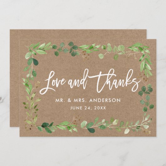 Eucalyptus Love Bedankt Kraft (Voorkant / Achterkant)