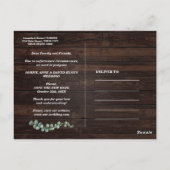 Eucalyptus Love is Patiënt Script Wedding Update Briefkaart (Achterkant)