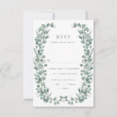 Eucalyptus Maaltijden RSVP Kaart (Voorkant)